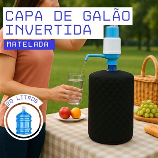 Capa Protetora de Galão Invertida Matelada para Bombona Galão de Agua 20 E 10 Litros Escritório Casa em Oferta na Shopee