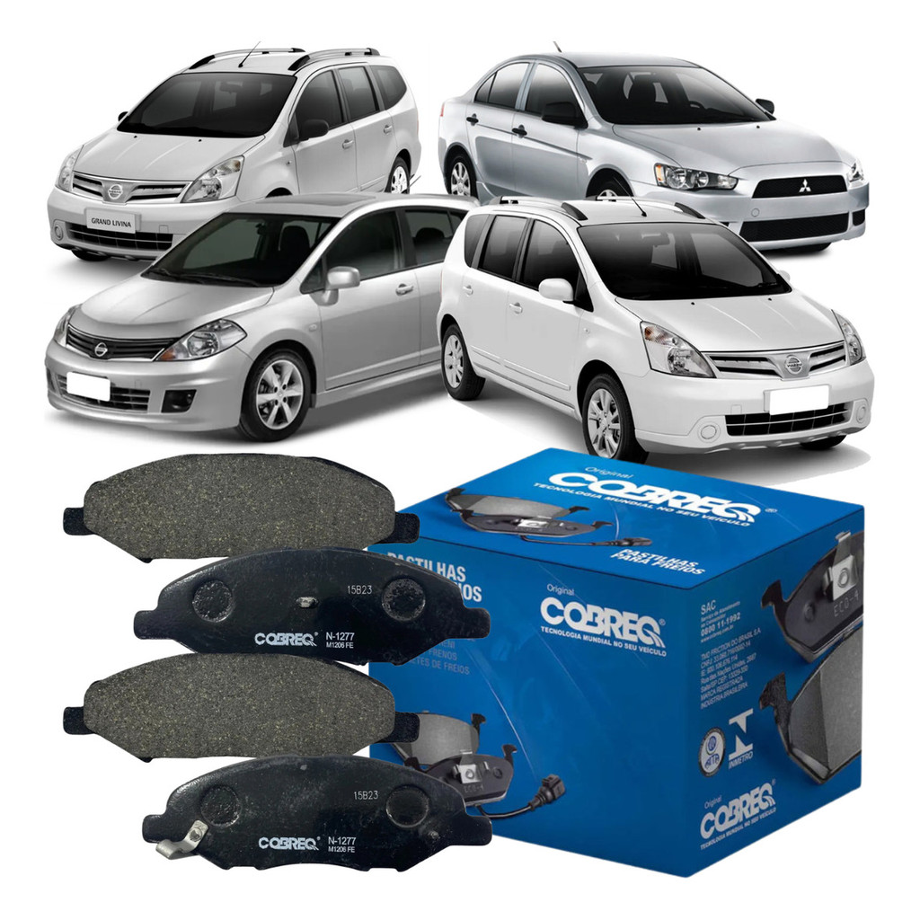 Pastilha Freio Dianteira Cobreq Tiida Grand Livina X-gear