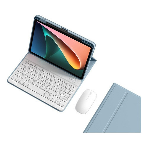 Capa Com Teclado+mouse Para iPad 6/5th/air 2/pro 9,7 Inch Co