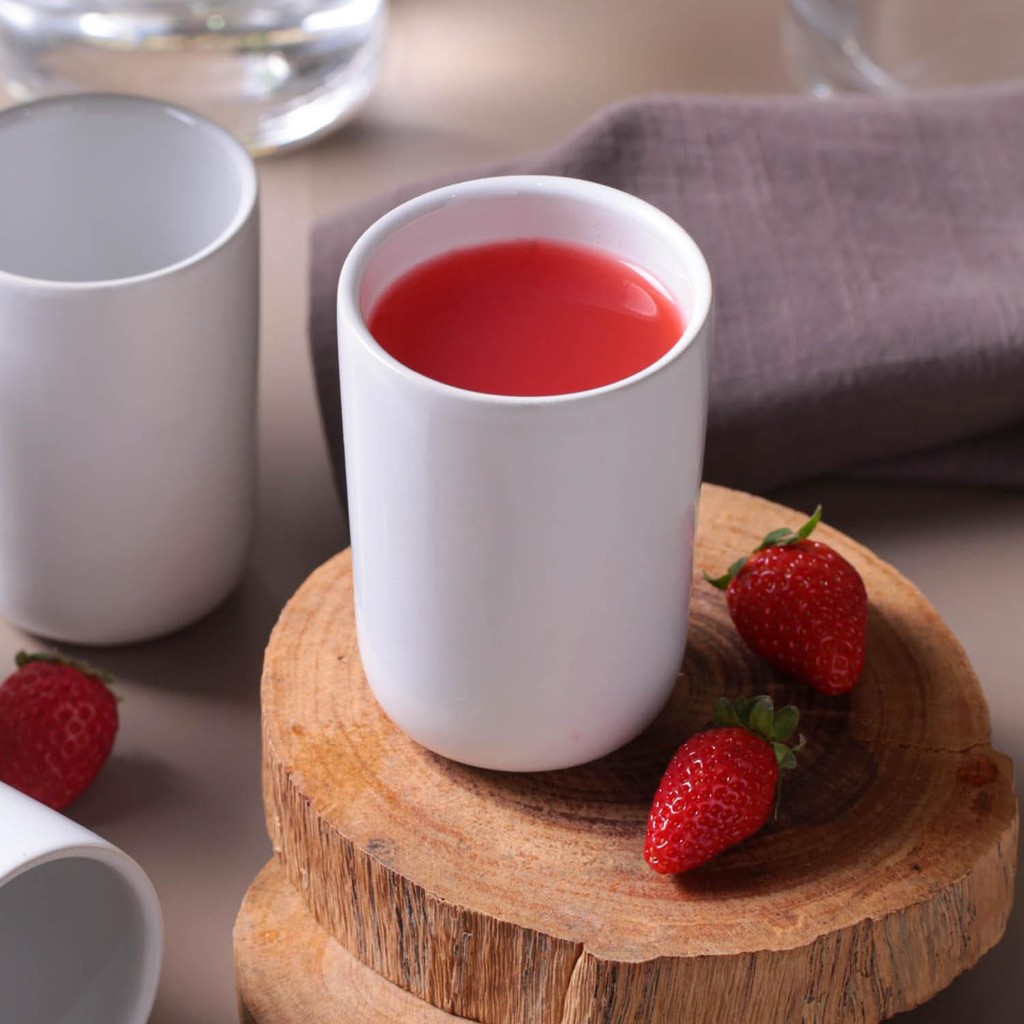 Conjunto com 4 Copos Neo Stoneware New White 220ml — imagem 2 de 2