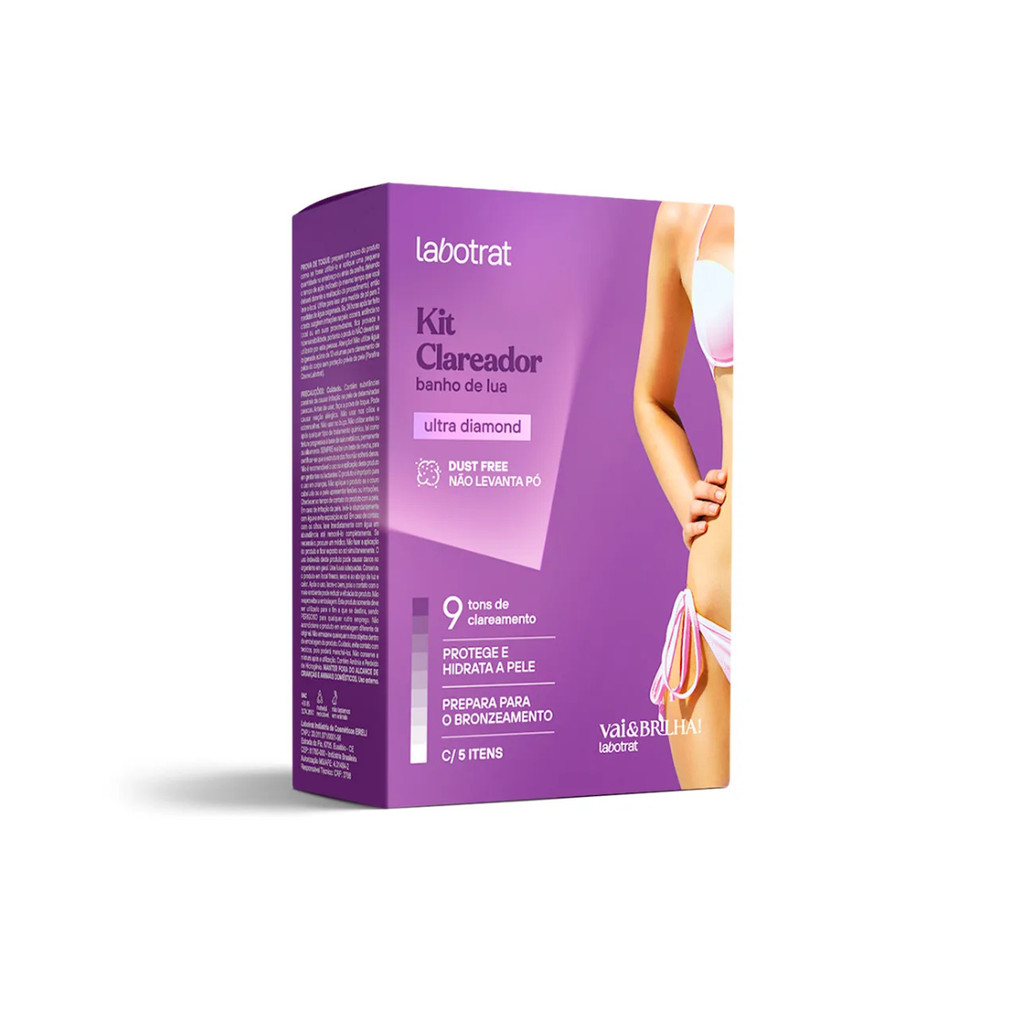 Kit Clareador Banho de Lua Labotrat Vai & Brilha 5 Itens