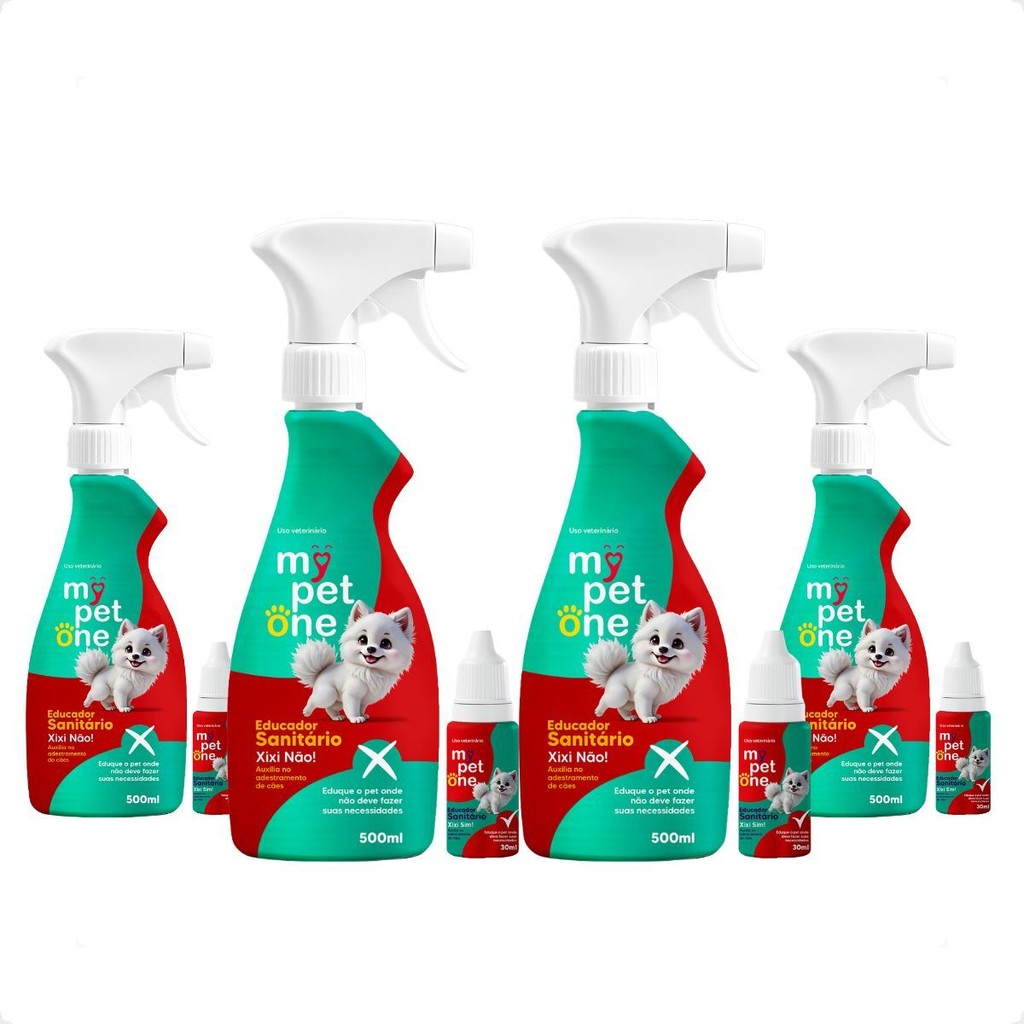 4 Kit Educador Sanitário Xixi Sim + Xixi Não Mypetone em Oferta na Shopee