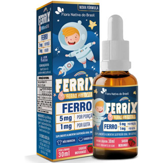 Ferrix Ferro Infantil Vitamina em Gotas Kids Flora Nativa em Oferta na Shopee