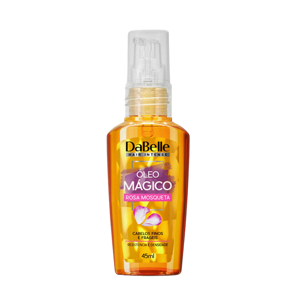 Óleo Capilar Dabelle Mágico Rosa Mosqueta 45ml em Oferta na Shopee