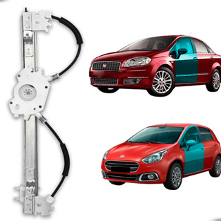 Elevador de Vidro Elétrico Fiat Punto 4p 2008-2016 Aço Reforçado Compatível Linea 2007-2017 Rápido e Silencioso em Oferta na Shopee