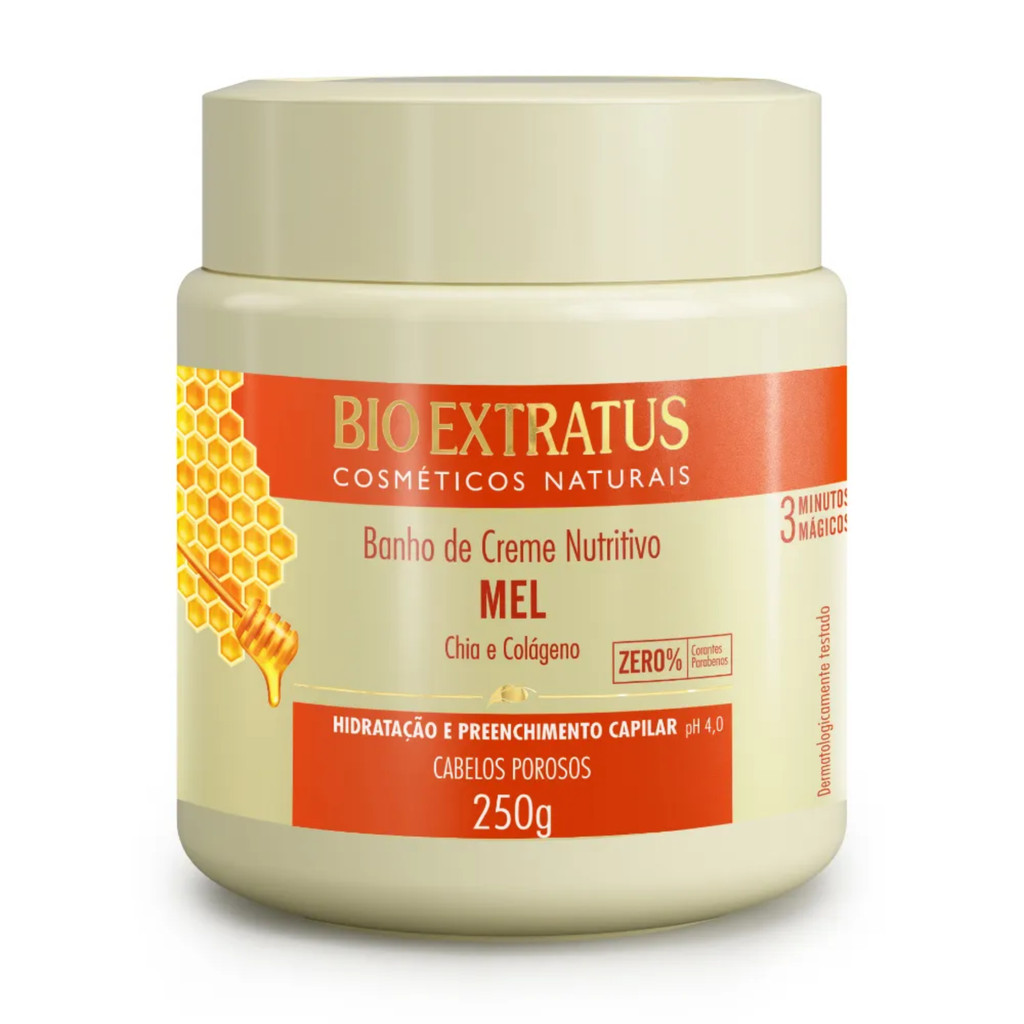 Banho de Creme Mel Bio Extratus 250g em Oferta na Shopee