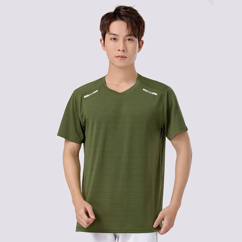Camiseta Masculina Simples E Elegante Com Estampa 3D De Cor Sólida , Fitness De Verão , Esportes , Lazer , Respirável ,