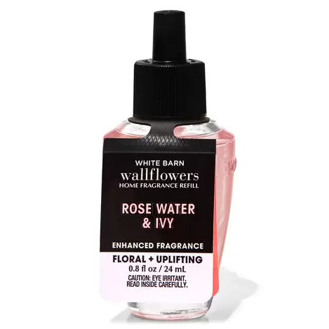 Refil de Fragrância para Ambiente, Rose Water & Ivy, Wallflowers, Bath & Body Works