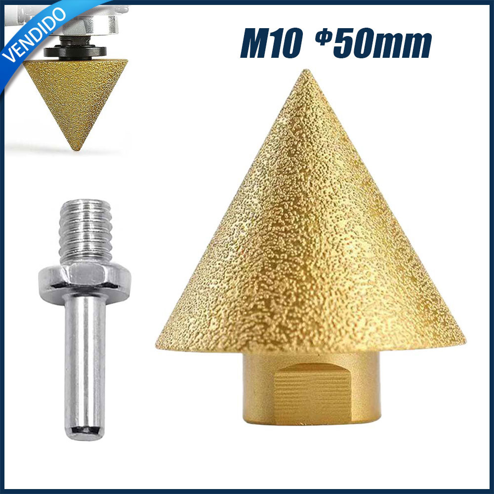 Escareador de diamante M10 de 50 mm Bits de escareador roscado Barras de ligação