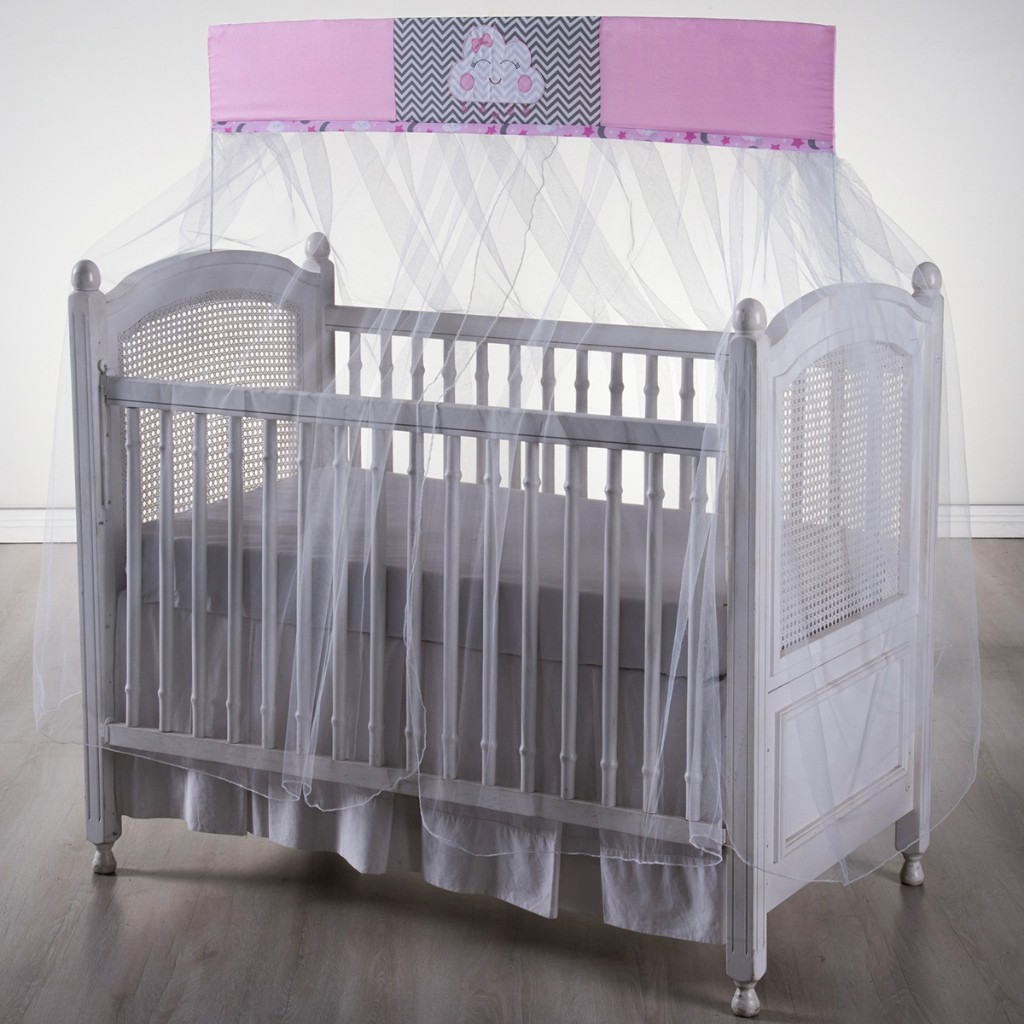 Mosquiteiro para Berço com Bando em Tule Delicado