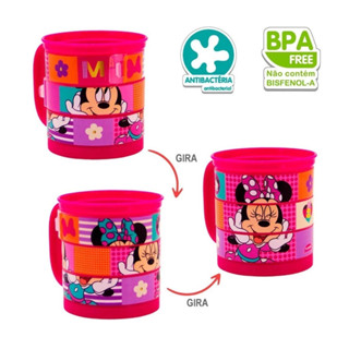 Caneca Infantil Minnie OU Mickey Divertida 360ml Caneca Quebra-Cabeça Plasútil em Oferta na Shopee