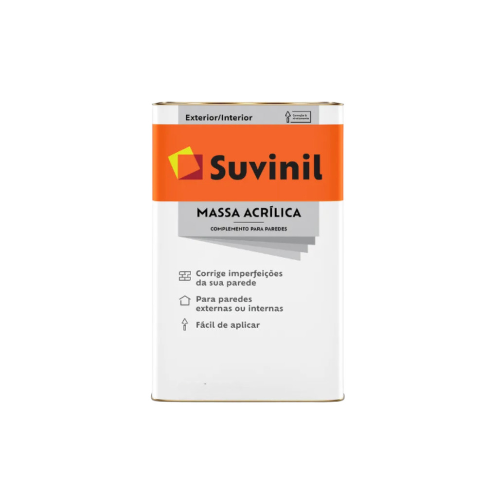 Massa Acrílica Branca 25kg / Suvinil em Oferta na Shopee