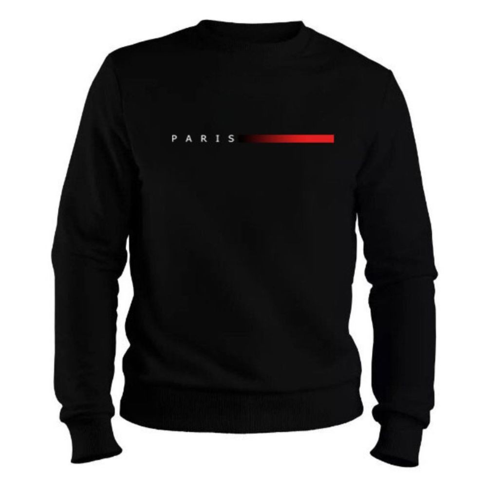 Moletom Paris Gola Careca Estampado Flanelado Masculino Original