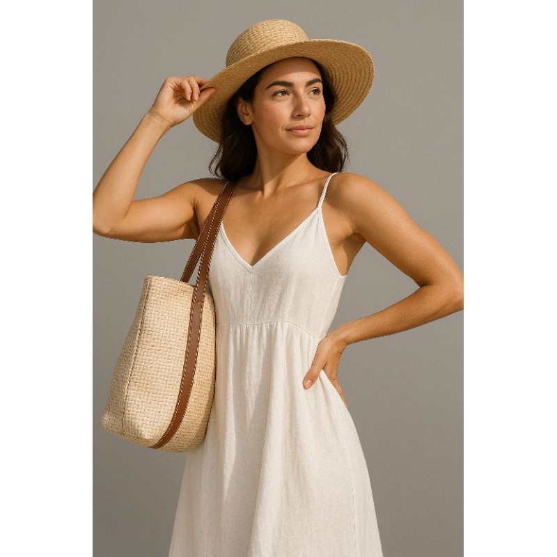 sacola de praia feminina de ombro modelo verão de palha ideal para praia e piscina