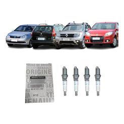 Jogo De Velas Original Renault Sandero/logan/duster 1.6 16v