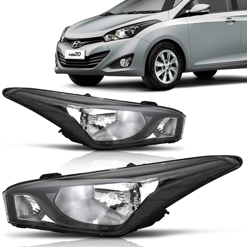 Farol Hb20 Hb20s Hb20x 2012 2013 2014 2015 2016 2017 2018 2019 Máscara Negra em Oferta na Shopee