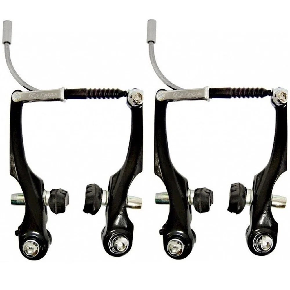 Freio V-brake Bicicleta Logan Alumínio Dianteiro Traseiro Mtb em Oferta na Shopee