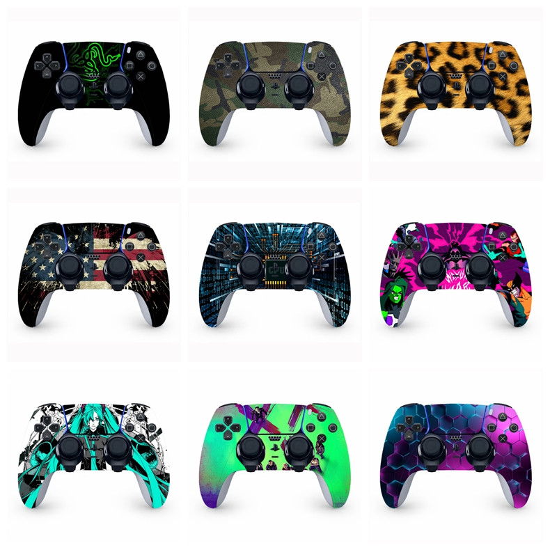 50 Cores PS5 Controle Sem Fio Remoto Skins Decalque Envoltório Dualshock Adesivos Para Sony Playstation 5 DualSense Edge