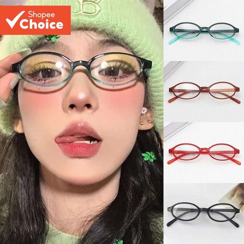 Óculos De Luz Azul Retrô Y2K-Lentes Gradientes De Armação Pequena Japonesa e Coreana Para Mulheres