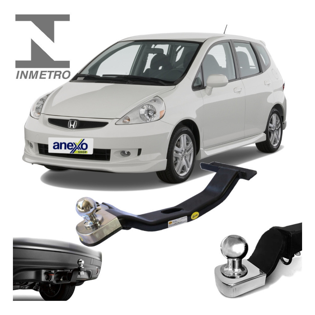 Reboque Honda Fit 2003 A 2008 Tração 700kg Engate pleto tOP