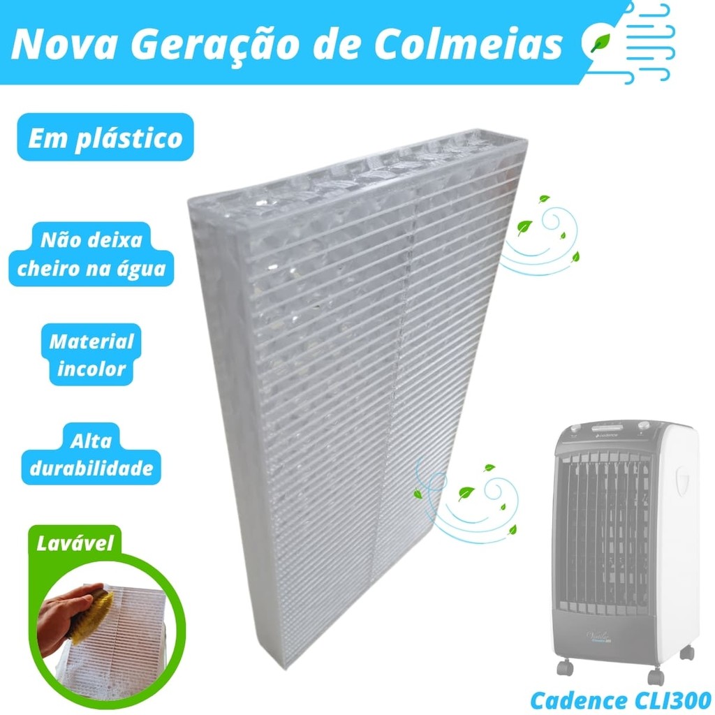 Colmeia Plástica Lavável para Climatizador - Cadence CLI300