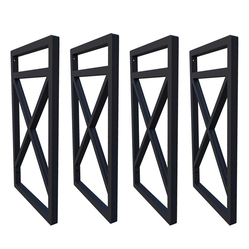 Quatro Suportes Estilo Industrial P/prateleiras 20 E 25cm Profundidade na cor Preto em Oferta na Shopee