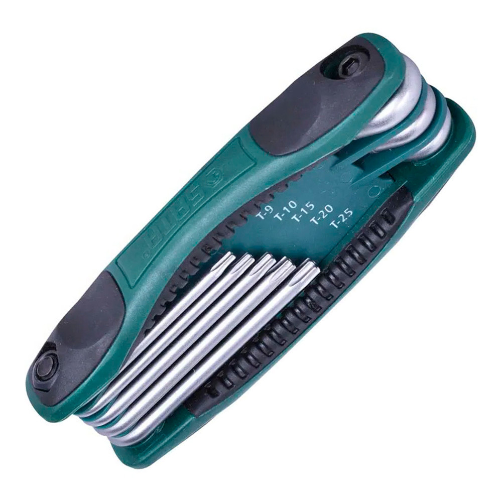 Jogo Chave Torx Tipo Canivete T08 a T40 08 Peças com Furo ST09123SJ - SATA