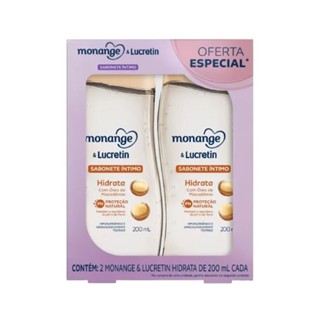 Sabonete Líquido Monange Lucretin Hidrata 200ml - Embalagem com 2 Unidades em Oferta na Shopee