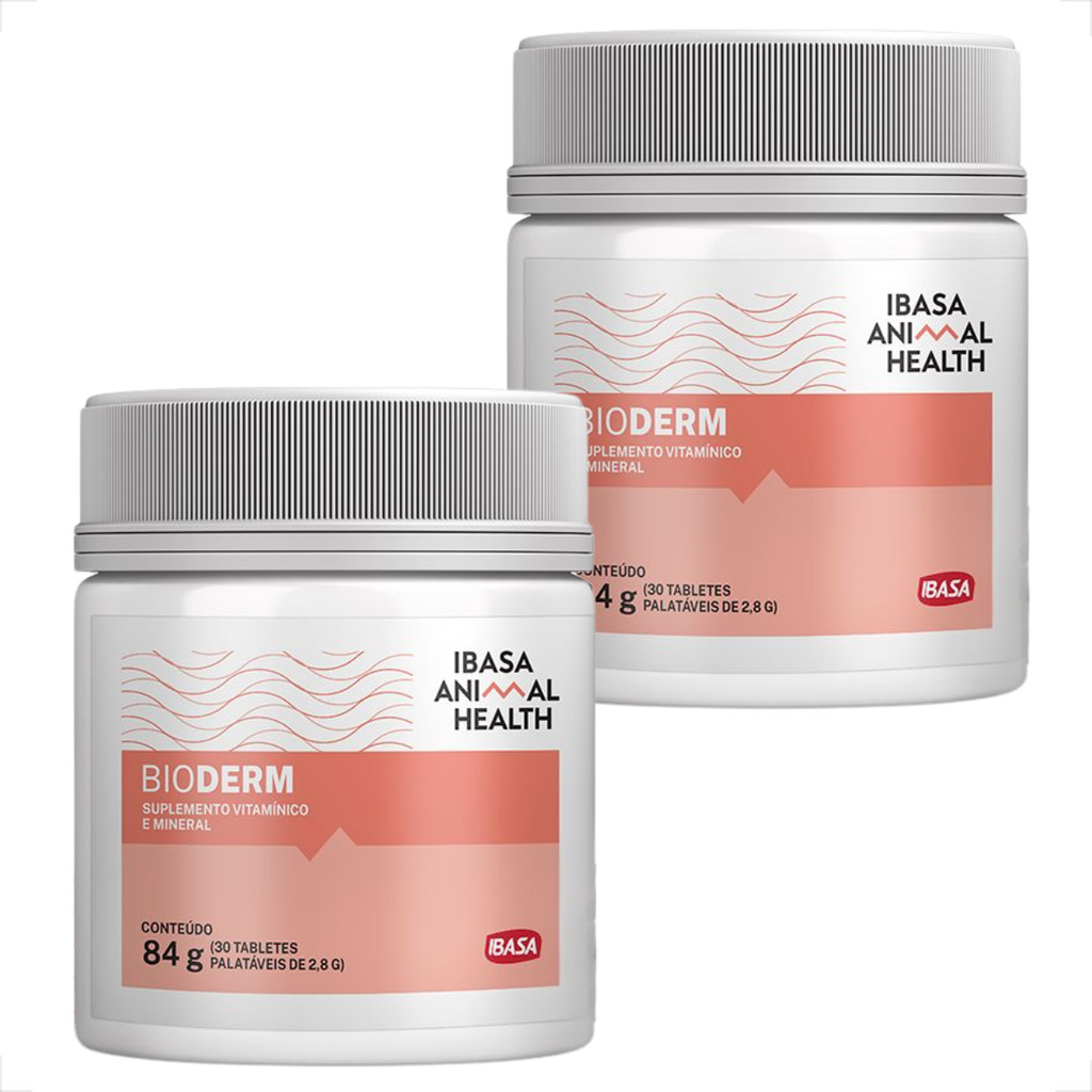 Kit 2 Bioderm Suplemento Dermatológico Ibasa - 30 Tabletes em Oferta na Shopee