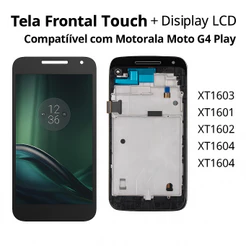 Display completo Motorola Moto G4 Play XT1600 - XT1603 c/aro