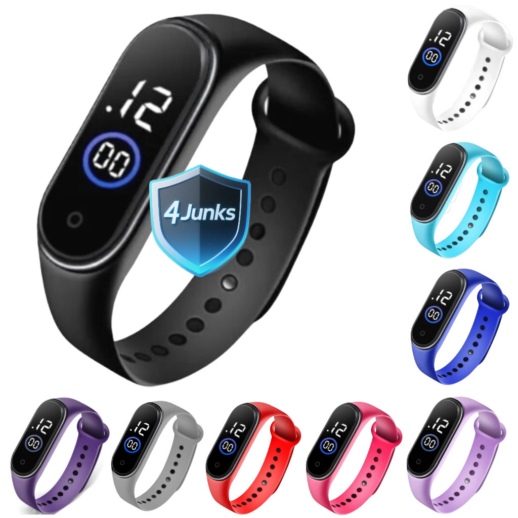 Relógio Digital M4 LED à Prova d'Água Unissex Esportivo Masculino Feminino em Oferta na Shopee