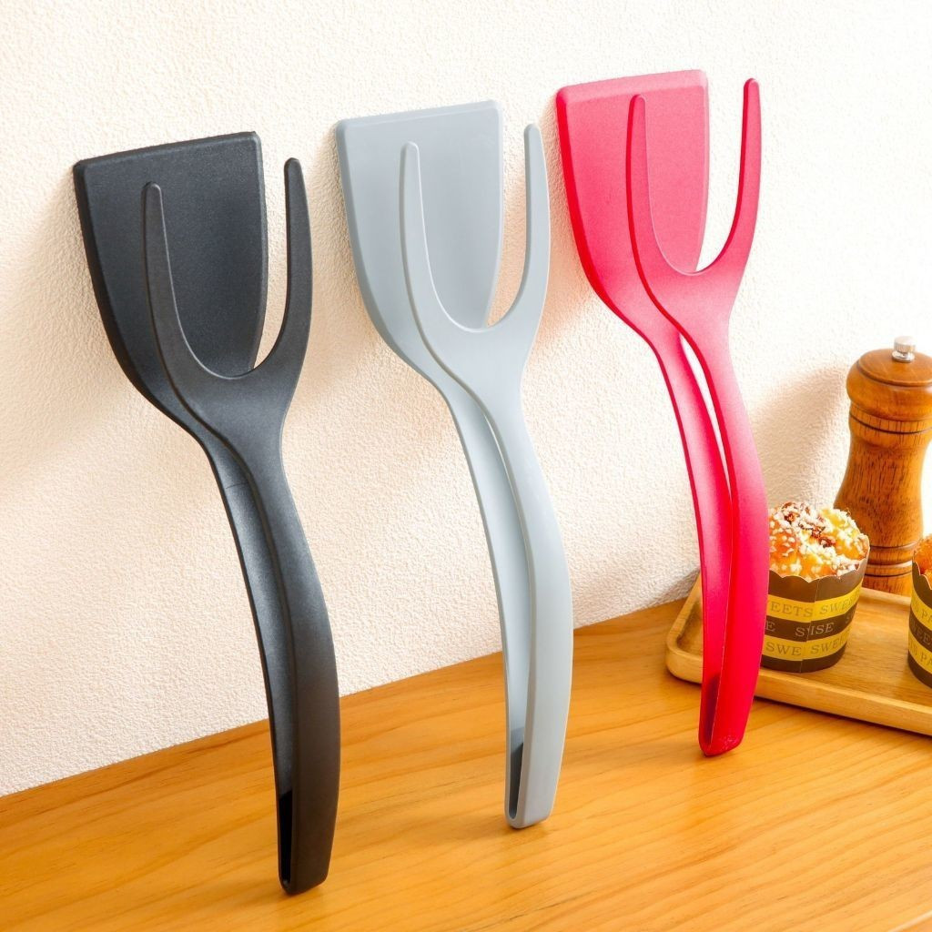 Kit com 2 Espátulas de Cozinha 2 em 1 – Antiaderentes e Multiuso WL-2467
