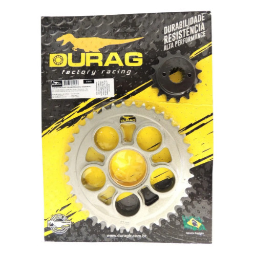 KIT COROA E PINHÃO DUCATI MONSTER 795 796 12-16 15/39 525 AÇO 1045