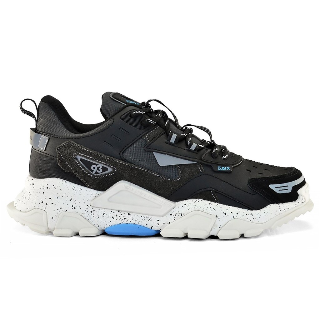 Tênis Qix Trek Preto Grafite Branco Chunky Sneaker