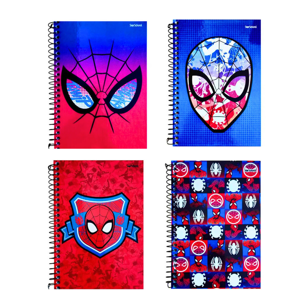 Caderno 10 Matérias Homem Aranha 160 Folhas Várias Estampas - JANDAIA em Oferta na Shopee