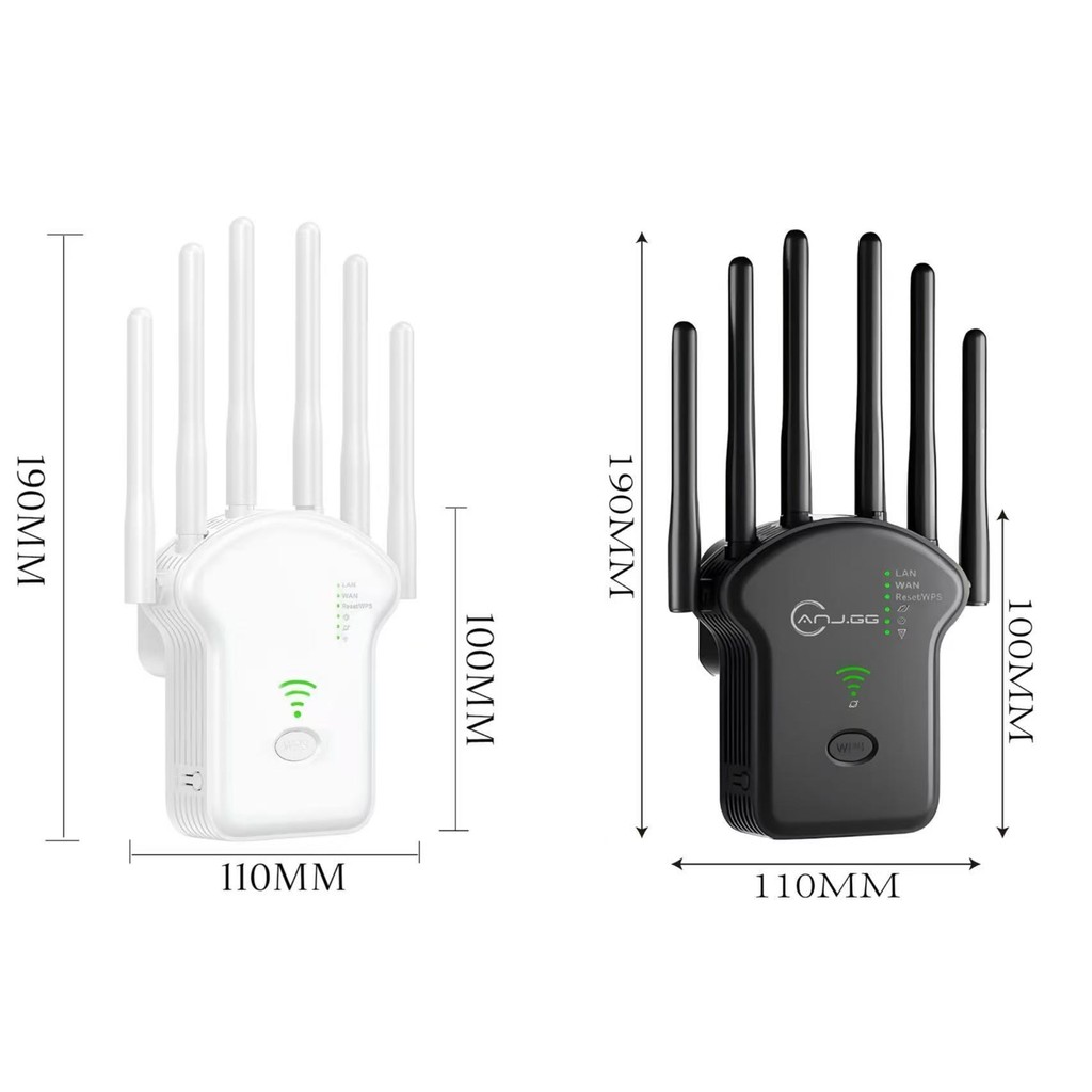 Repetidor Wifi 2800m 6 Antenas Roteador Amplificador De Sinal Modem 300MBPS em Oferta na Shopee