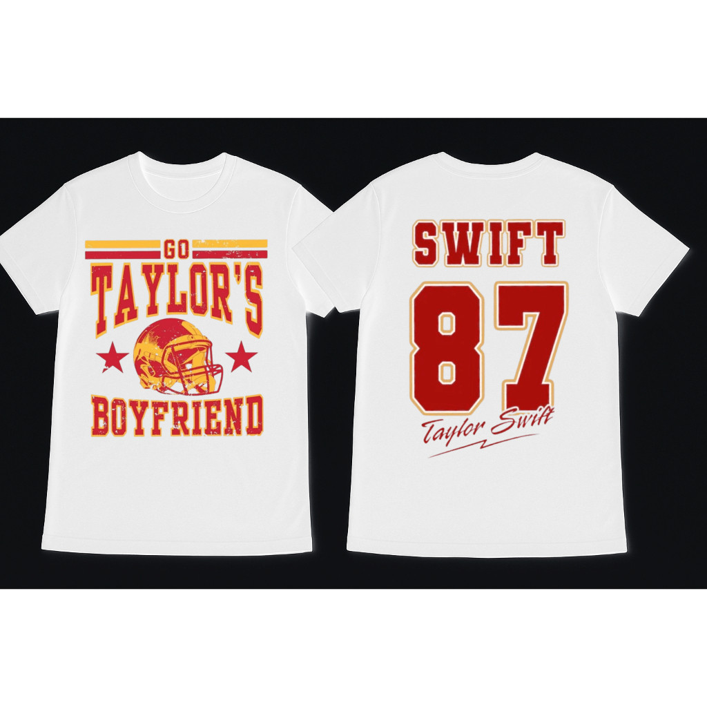 Camiseta 100% Algodão Chiefs Go 87 Taylor's Boyfriend Taylor Swift