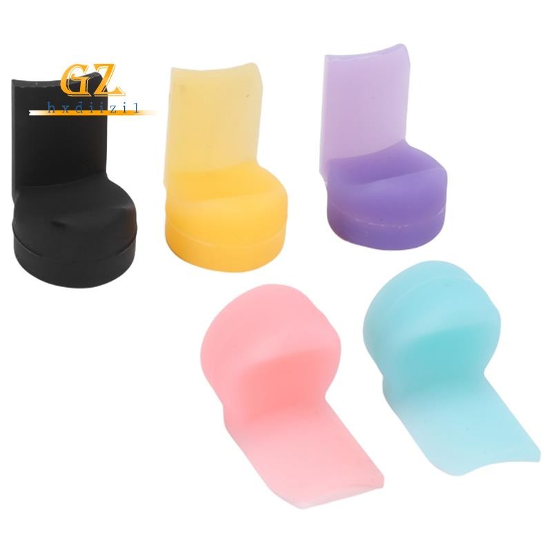🎀Pacote De 5 Silicone Macio Clarinete Oboé Polegar Resto Almofada Protetor De Para Instrumento De Sopro 5 Cores