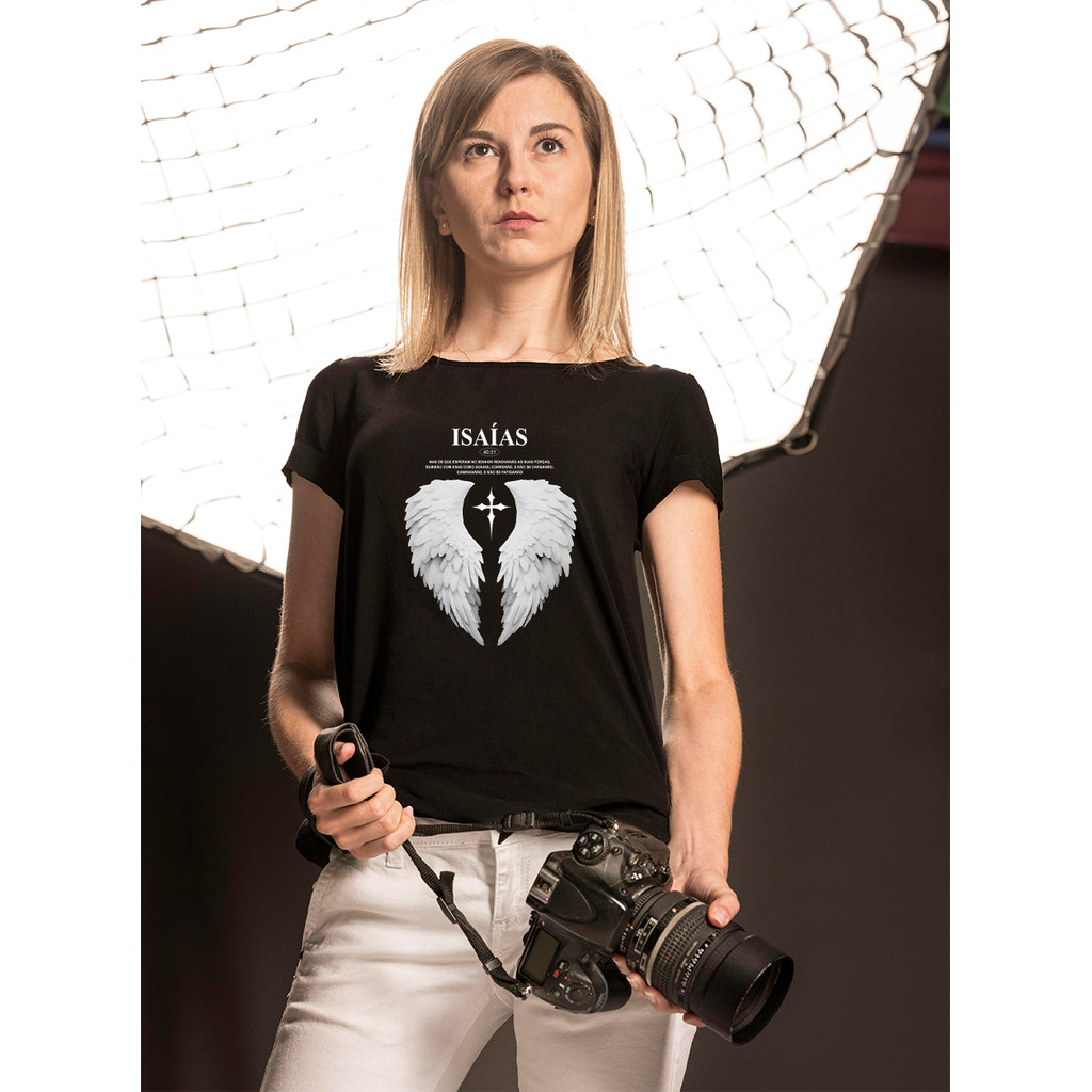 Camiseta isaias Cristã Deus Pátria Família Jesus Leão Yeshua Fé Igreja Gospel Católico Evangélico Unissex Premium
