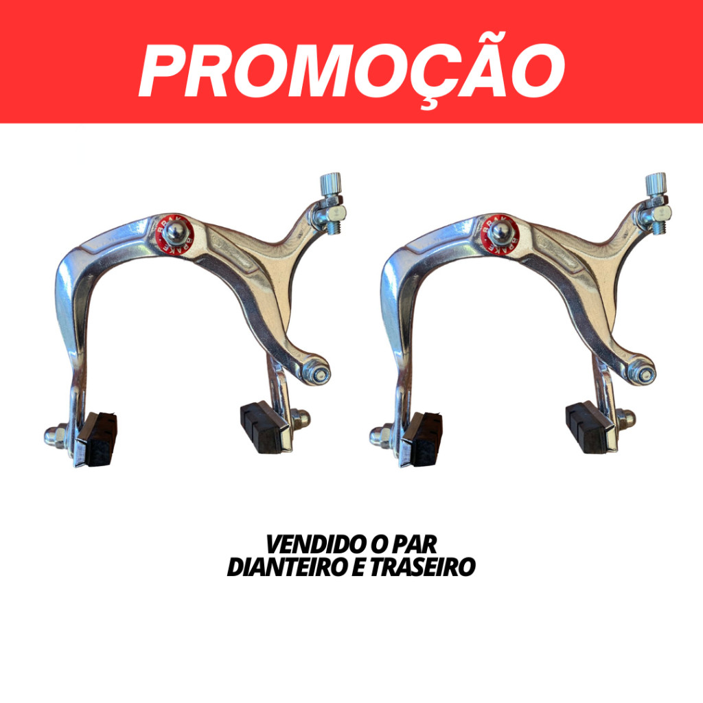 Freio Ferradura Garrinha de Alumínio Side Pull Wheeling o par em Oferta na Shopee