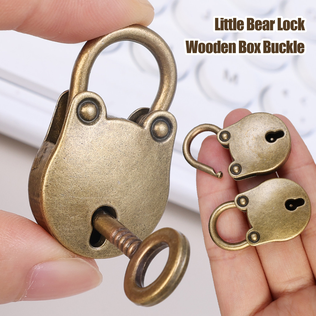 1 Conjunto De Cadeados Vintage Antigos De Metal Com Chave-Pequena Caixa De Bagagem Lock-Mini Ferramenta Doméstica De Lig em Oferta na Shopee
