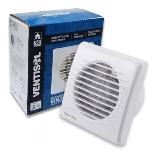 Exaustor Banheiro Cozinha 100mm Ventilador Axial 127v/220v em Oferta na Shopee
