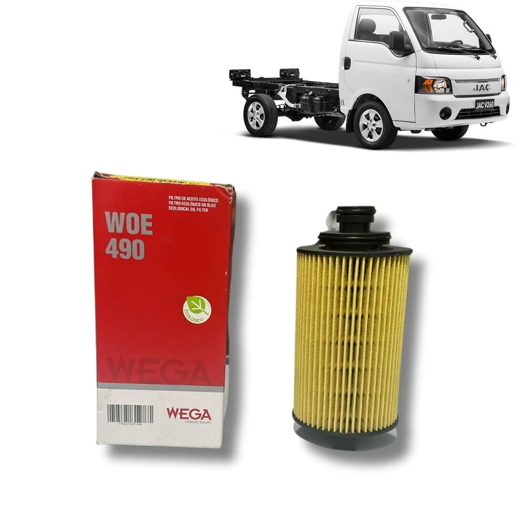 Filtro de Óleo Motor Jac V260 2.0 16v Diesel 2018...