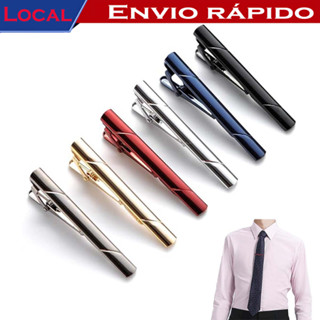 Um conjunto de 6 clipes de gravata masculinos, adequados para gravatas comuns, equipados com caixas de presente requinta em Oferta na Shopee