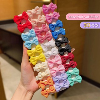 30 Grampos De Cabelo De Tecido Com Laço Aleatório Colorido Adequados Para Uso Diário Como Acessórios em Oferta na Shopee