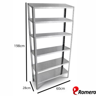 Estante Armário Prateleira de Aço Reforçada Pintura Epoxi Romero em Oferta na Shopee