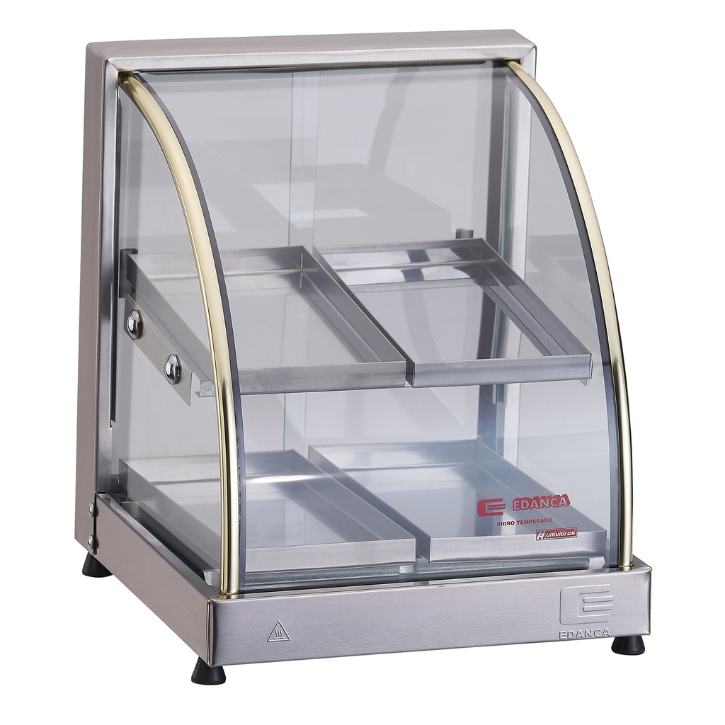 Estufa Para Salgados Lanchonete 4 Bandejas Inox Edanca 220V em Oferta na Shopee