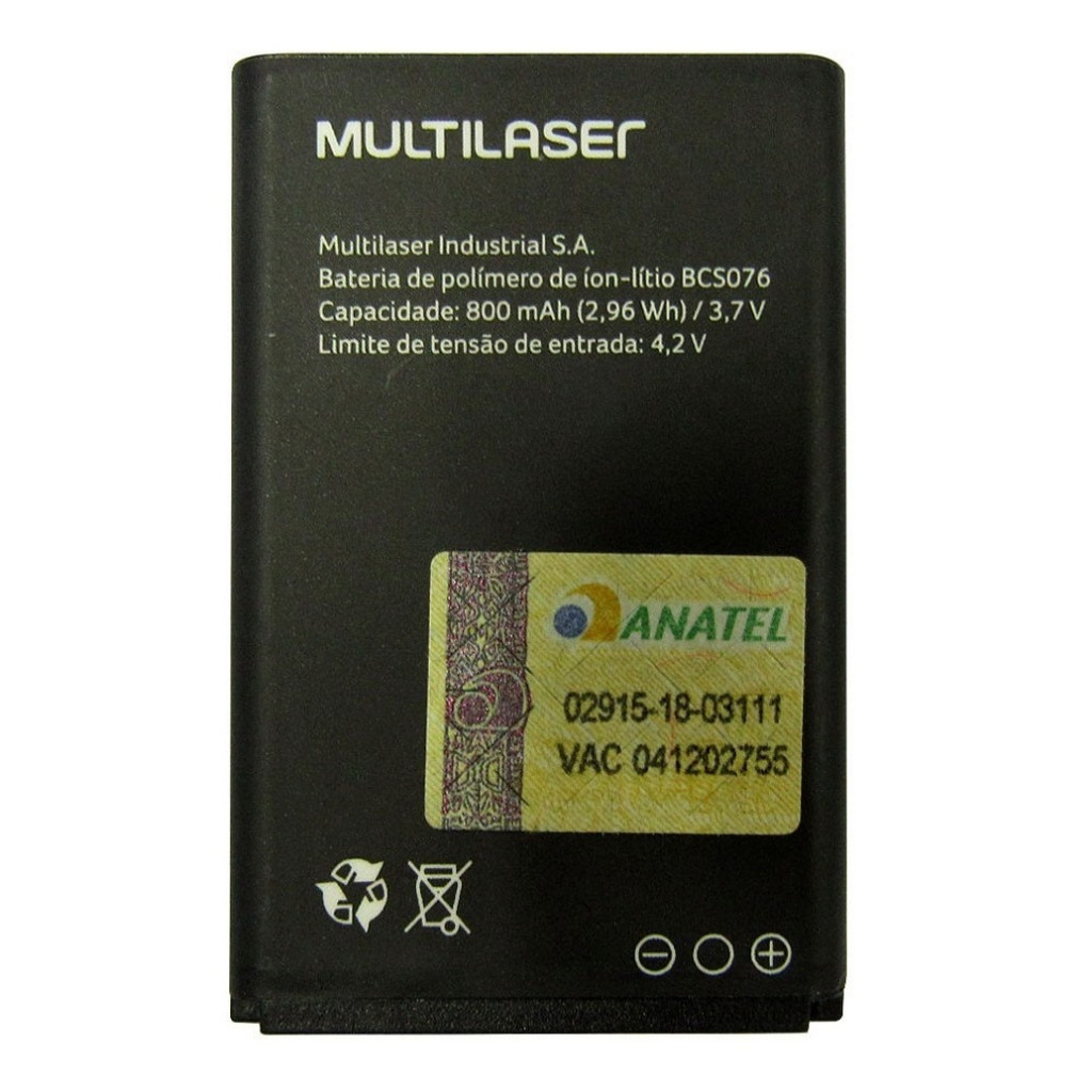 Bateria Bcs076 Para Multilaser Feature Phone Up Play Nova COM GARANTIA