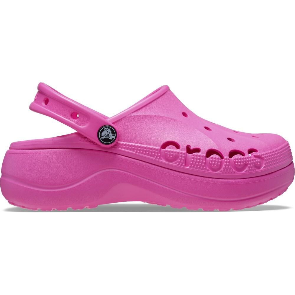 Sandália crocs baya plataform clog electric pink - Women Shoes
