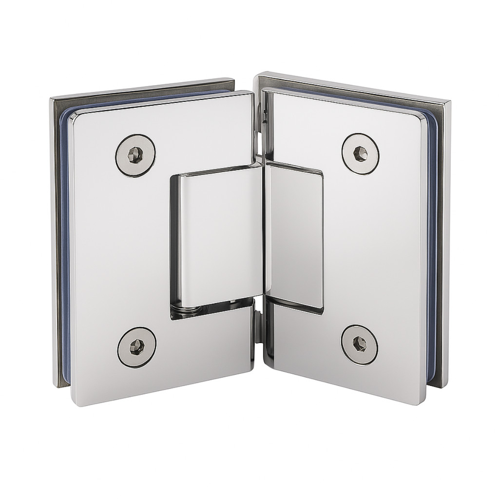 Dobradiça Inox Gv48 Vidro/vidro Porta Box De Vidro Polido